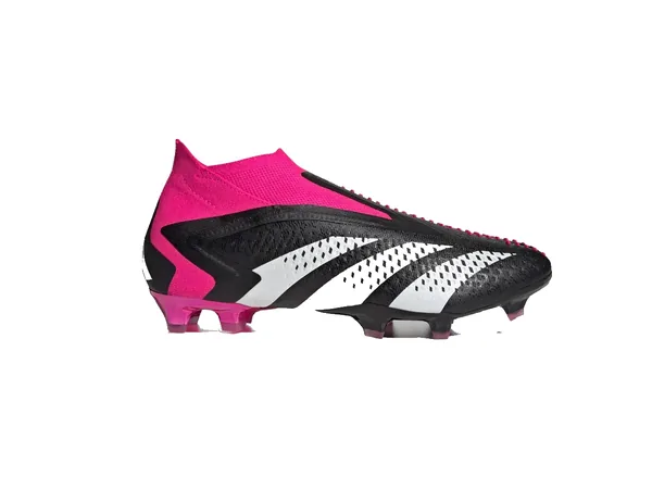 adidas Predator Accuracy+ from 2023, laceless, in black, white and pink